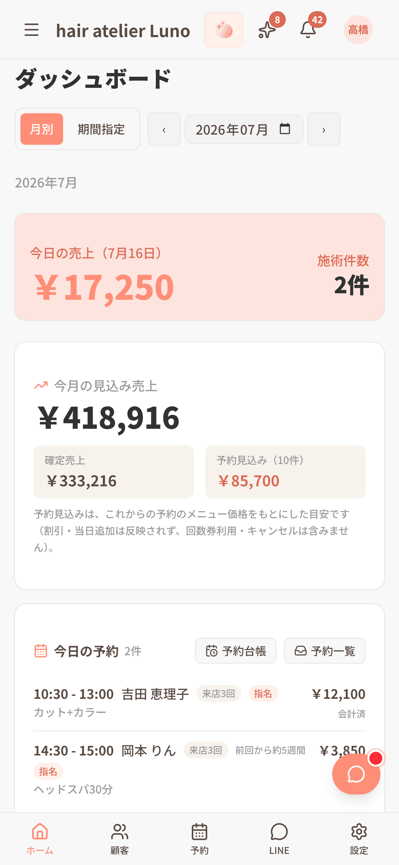 SALONA スマホ対応